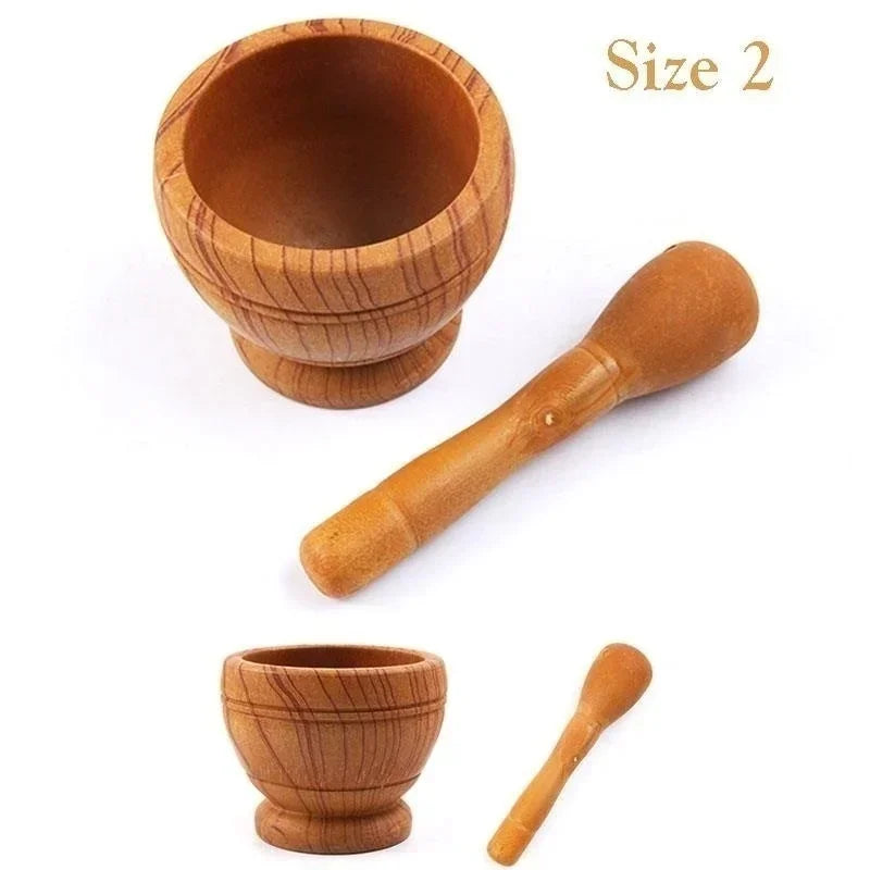 Resin Mortar and Pestle Spice Mixing Grinding Crusher Bowl Kitchen Tools
