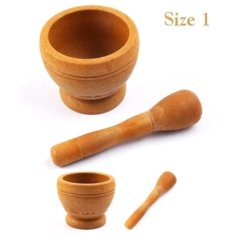 Resin Mortar and Pestle Spice Mixing Grinding Crusher Bowl Kitchen Tools