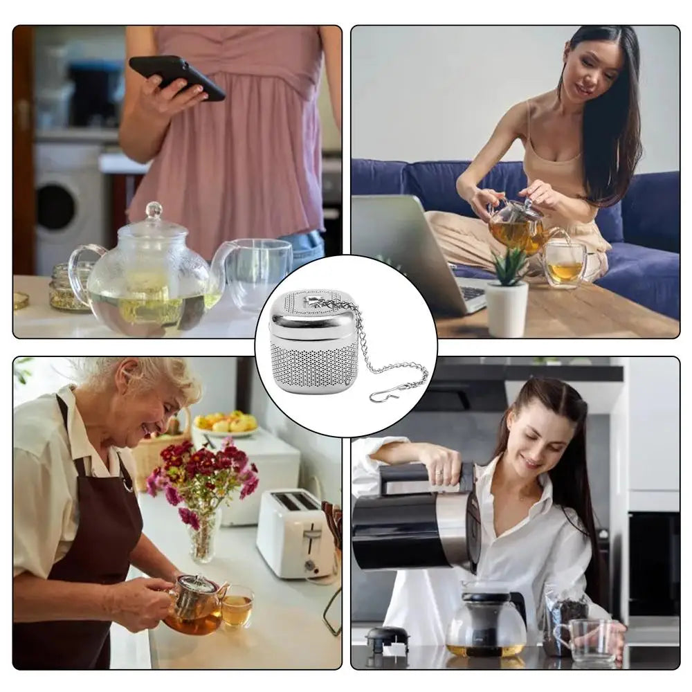 Tea Infuser |Fine Mesh Tea Infusers for Loose Tea Retractable Chain Design