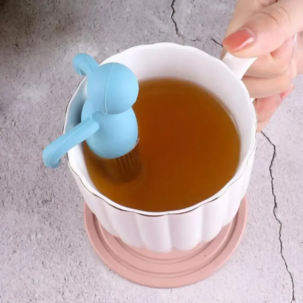 Stainless Steel Tea Infuser Kitchen Accessory Household Use Reusable